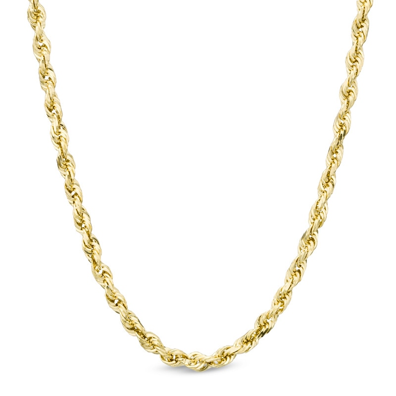 Main Image 1 of 2.5mm Rope Chain Necklace in 14K Gold - 20"
