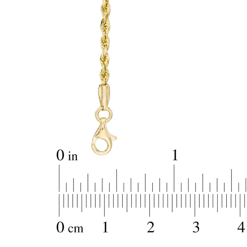 2.5mm Rope Chain Necklace in 14K Gold - 20