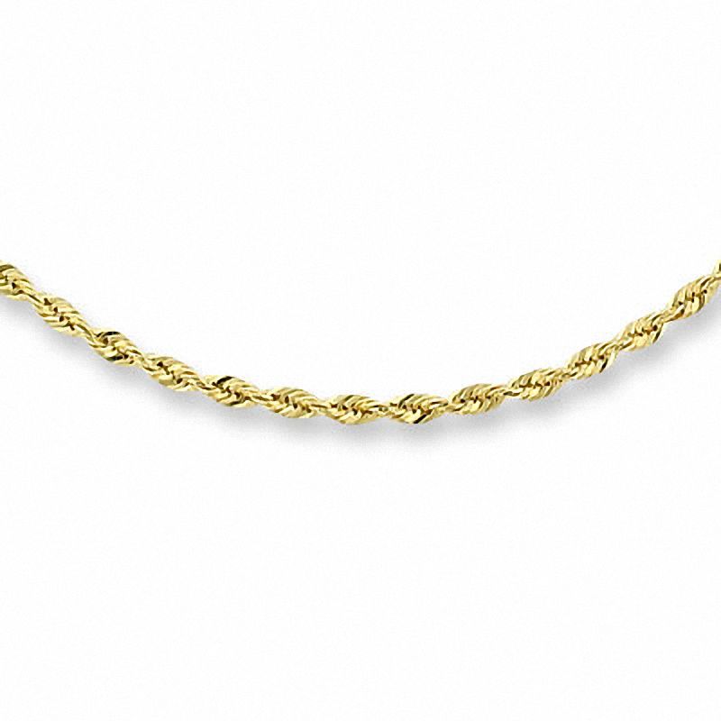 2.5 mm shop rope chain 14k