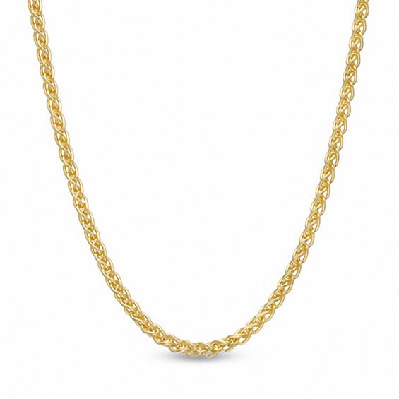 1.0mm Wheat Chain Necklace in 14K Gold - 16"