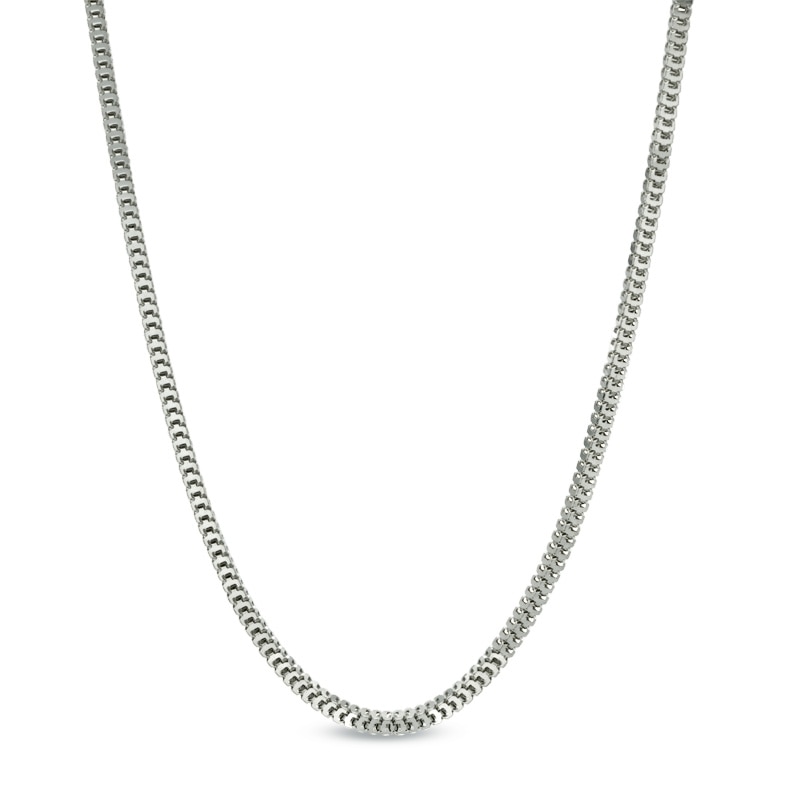 1.1mm Milano Chain Necklace in 14K White Gold - 18"|Peoples Jewellers