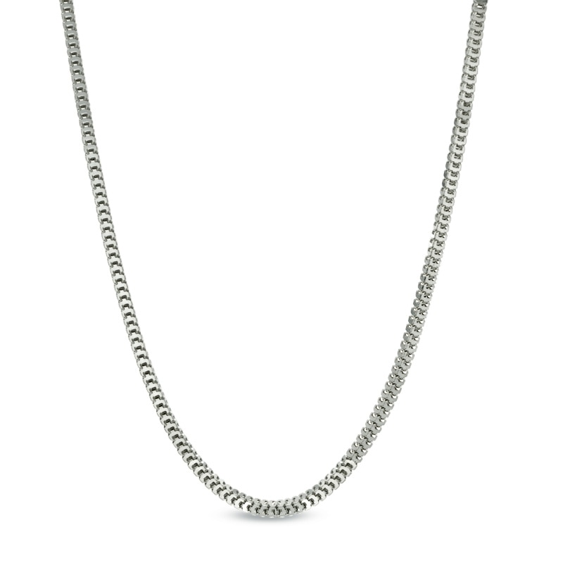 1.1mm Milano Chain Necklace in 14K White Gold - 18"