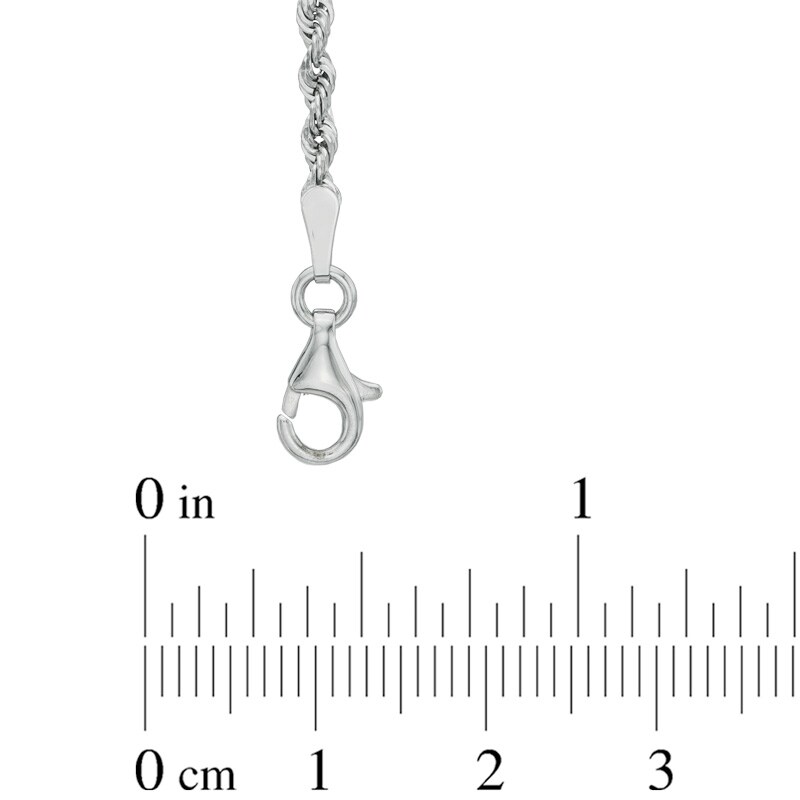 Main Image 2 of 2.5mm Rope Chain Necklace in 14K White Gold - 18"