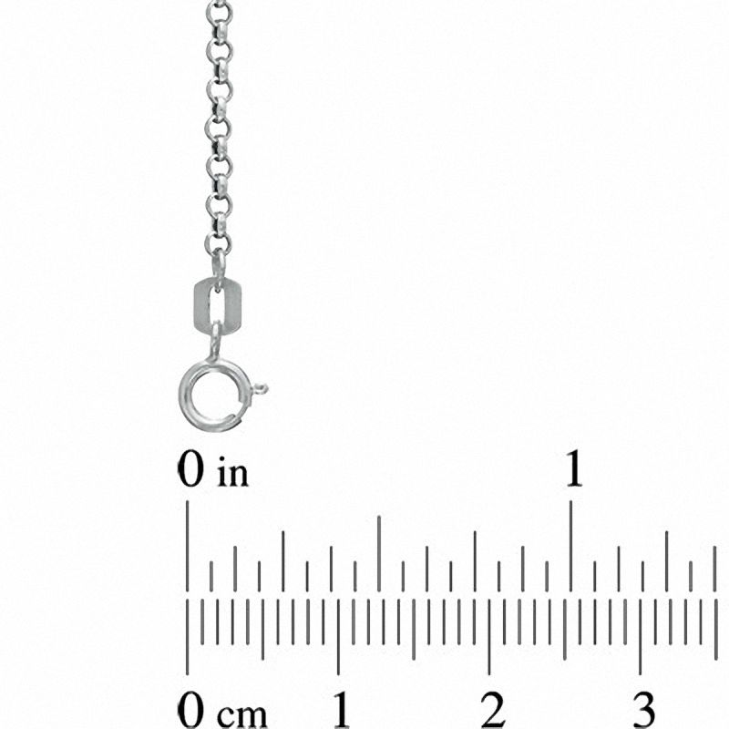 Ladies' 1.9mm Rolo Chain Necklace in 14K White Gold - 18"