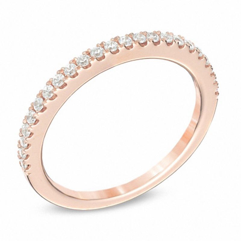 Main Image 2 of Vera Wang Love Collection 0.23 CT. T.W. Diamond Band in 14K Rose Gold