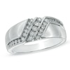 Thumbnail Image 0 of Men's 0.10 CT. T.W. Diamond Ring in Sterling Silver