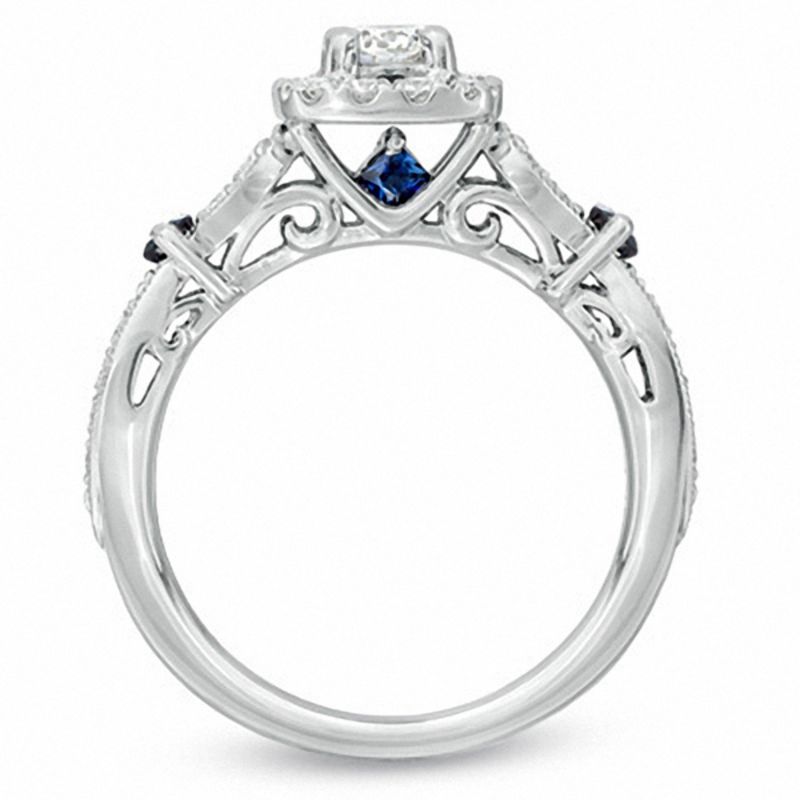 Vera Wang Love Collection 0.70 CT. T.W. Diamond Vintage-Style Ring in 14K White Gold