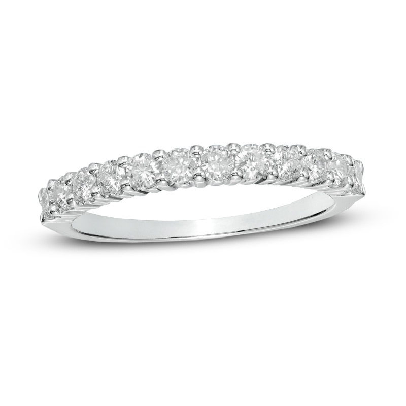 Main Image 1 of 0.50 CT. T.W. Canadian Certified Diamond Band in 14K White Gold (I/I2)