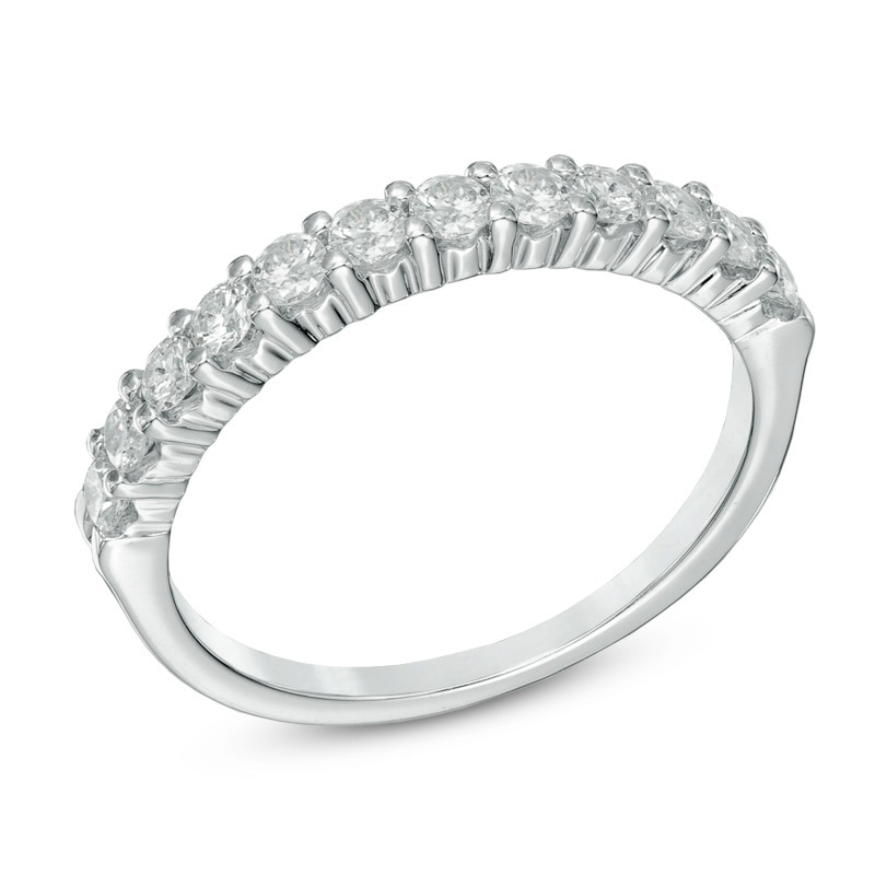 Main Image 2 of 0.50 CT. T.W. Canadian Certified Diamond Band in 14K White Gold (I/I2)