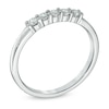 0.25 CT. T.W. Certified Canadian Diamond Five Stone Anniversary Band in 14K White Gold (I/I2)