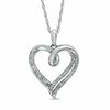 Thumbnail Image 1 of Diamond Accent Heart Pendant in Sterling Silver