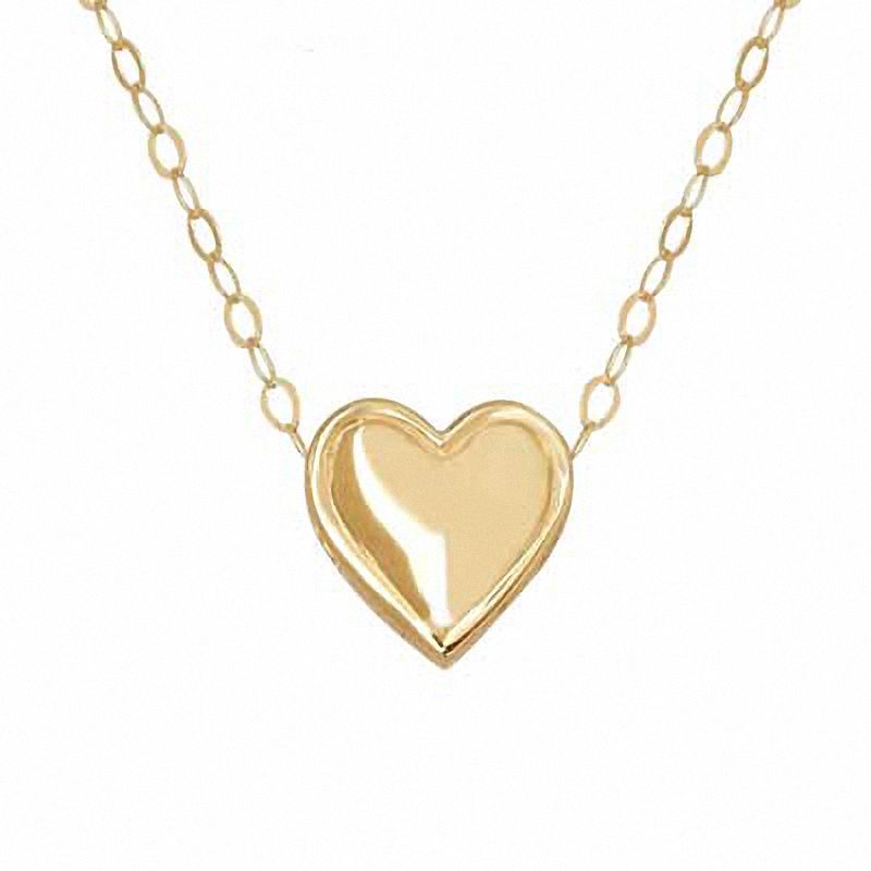TEENYTINY™ Heart Pendant in 10K Gold - 17"