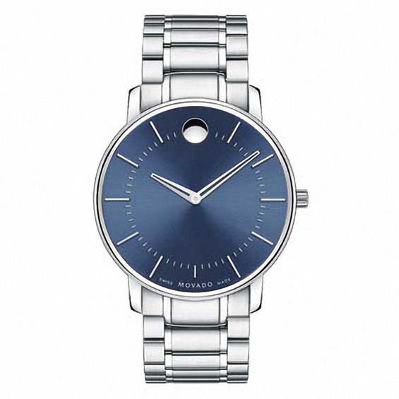 Men's Movado Watch with Blue Museum Dial (Model: 0606688)