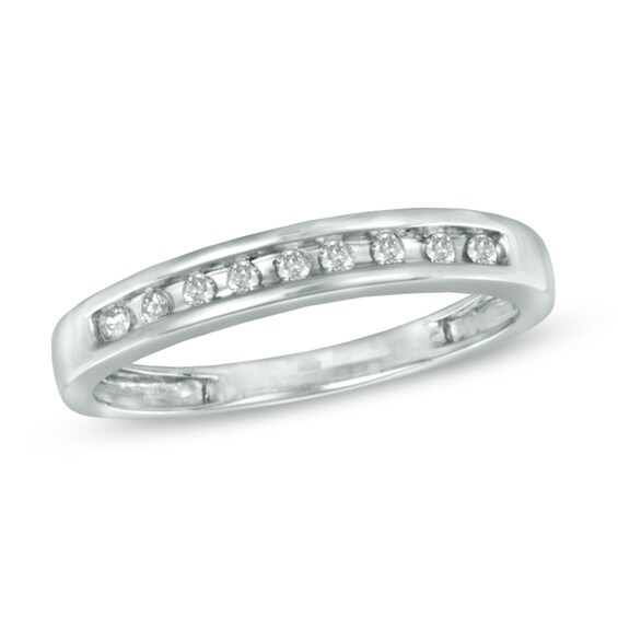 CT. T.W. Diamond Anniversary Band in Sterling Silver