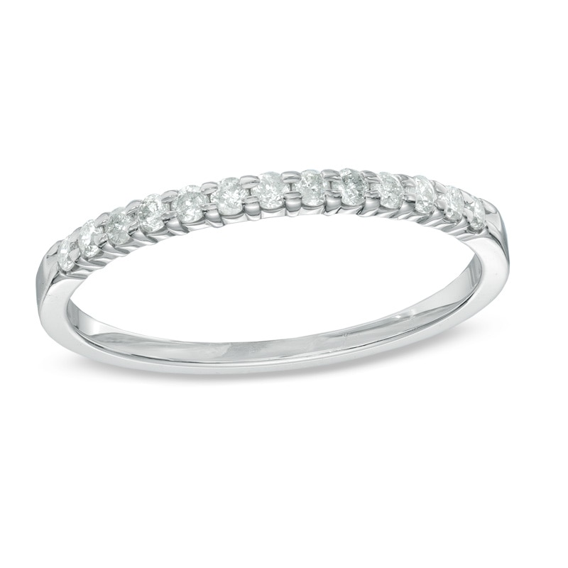 Main Image 1 of 0.20 CT. T.W. Diamond Anniversary Band in Sterling Silver
