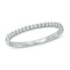Thumbnail Image 1 of 0.10 CT. T.W. Diamond Anniversary Band in Sterling Silver