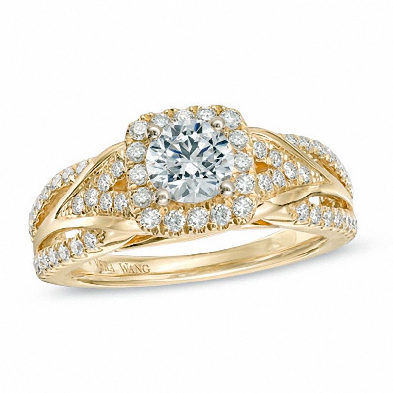 Vera Wang Love Collection 0.95 CT. T.W. Diamond Engagement Ring in 14K Gold