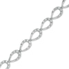 Thumbnail Image 1 of 0.51 CT. T.W. Diamond Open Oval Link Bracelet in 10K White Gold