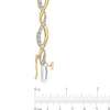 Thumbnail Image 2 of 0.25 CT. T.W. Diamond Loose Braid Bracelet in 10K Gold