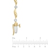 Thumbnail Image 2 of 0.16 CT. T.W. Diamond Cluster Station Bracelet in 10K Gold