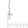 Thumbnail Image 2 of 0.16 CT. T.W. Diamond Cluster Station Bracelet in 10K White Gold
