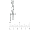 Thumbnail Image 2 of 0.10 CT. T.W. Diamond Infinity Bracelet in 10K White Gold