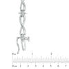 Thumbnail Image 2 of 0.25 CT. T.W. Diamond Infinity Link Station Bracelet in 10K White Gold