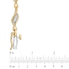 0.25 CT. T.W. Diamond Cascading Swirl Bracelet in 10K Gold