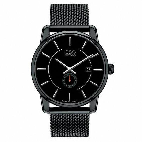 Men's ESQ Movado Capital Black Mesh Watch (Model: 07301445)