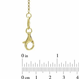 Charles Garnier Twist Circle Necklace in Sterling Silver with 18K Gold Plate - 27"