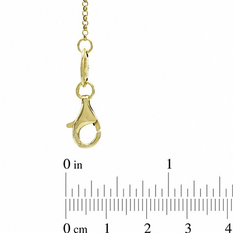 Main Image 2 of Charles Garnier Twist Circle Necklace in Sterling Silver with 18K Gold Plate - 27"