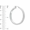 Thumbnail Image 2 of Charles Garnier 40mm Hoop Earrings in Sterling Silver