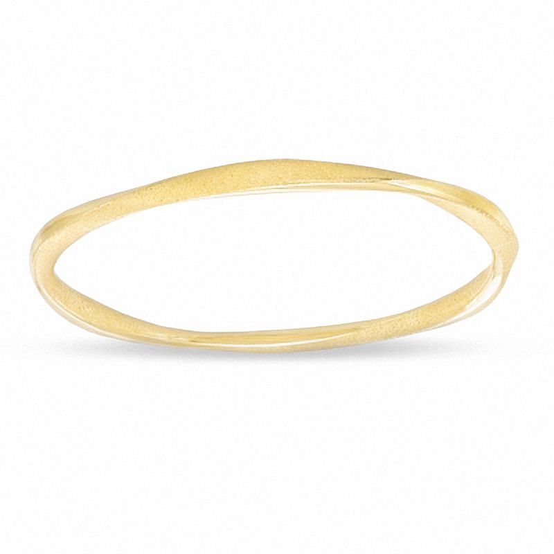 Charles Garnier Twist Bangle in Sterling Silver with 18K Gold Plate - 7.5"|Peoples Jewellers