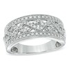 Thumbnail Image 1 of 0.38 CT. T.W. Diamond Infinity Symbol Anniversary Band in 10K White Gold