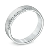 Thumbnail Image 2 of 0.10 CT. T.W. Diamond Edge Band in 10K White Gold