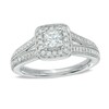 Thumbnail Image 1 of Vera Wang Love Collection 0.70 CT. T.W. Princess-Cut Diamond Vintage-Style Engagement Ring in 14K White Gold