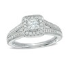 Thumbnail Image 0 of Vera Wang Love Collection 0.70 CT. T.W. Princess-Cut Diamond Vintage-Style Engagement Ring in 14K White Gold