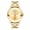 Thumbnail Image 0 of Ladies' Movado Bold® Crystal Gold-Tone Watch (Model: 3600104)