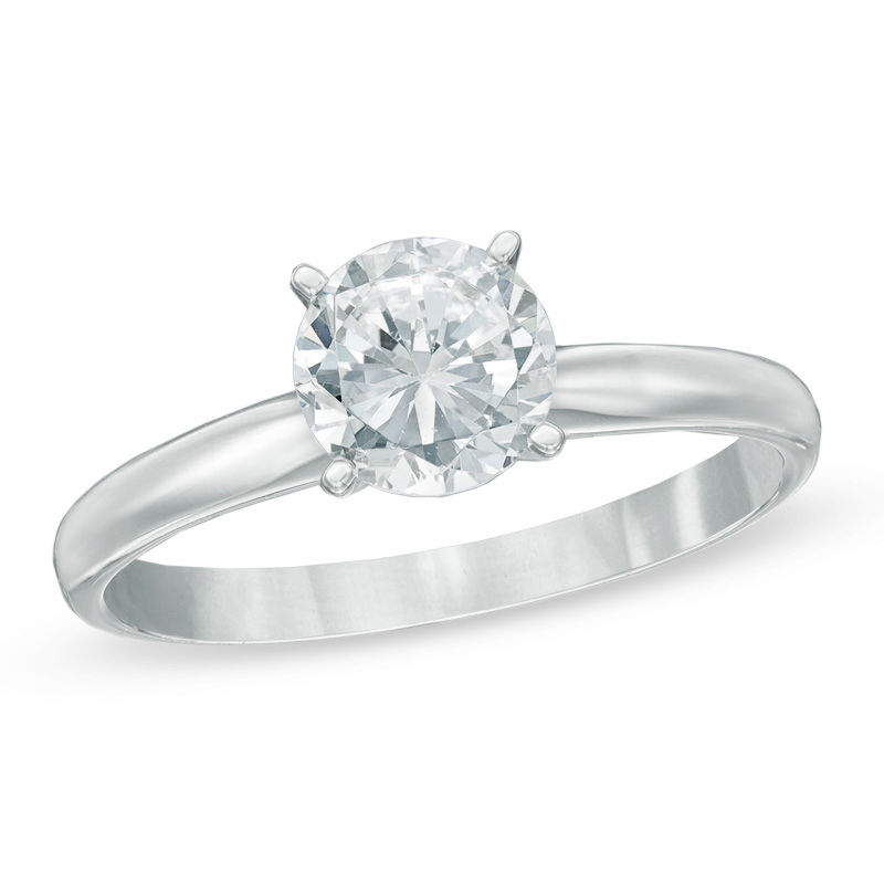 certified diamond solitaire engagement ring