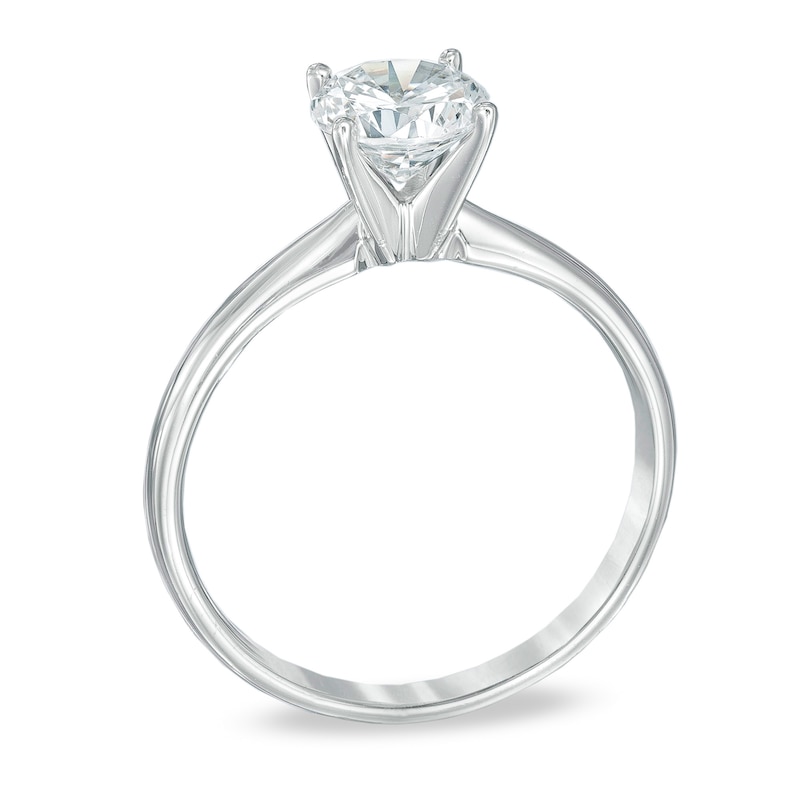1.00 CT. Canadian Certified Diamond Solitaire Engagement Ring in 14K White Gold (J/I3)