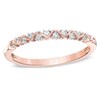 Diamond Accent Anniversary Band in 10K Rose Gold