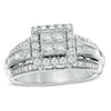 Thumbnail Image 0 of 1.00 CT. T.W. Quad Princess-Cut Diamond Frame Engagement Ring in 10K White Gold