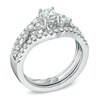 Thumbnail Image 1 of 1.30 CT. T.W. Diamond Bridal Set in 14K White Gold