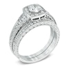 Thumbnail Image 1 of Celebration Canadian Ideal 0.95 CT. T.W. Diamond Vintage-Style Bridal Set in 14K White Gold (I/I1)