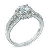 Thumbnail Image 1 of 1.00 CT. T.W. Certified Canadian Diamond Split Shank Engagement Ring in 14K White Gold (I/I1)