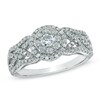 Thumbnail Image 0 of 0.75 CT. T.W. Diamond Twisting Engagement Ring in 14K White Gold