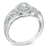 0.75 CT. T.W. Diamond Twisting Engagement Ring in 14K White Gold
