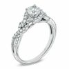 Thumbnail Image 2 of Celebration Canadian Lux® 0.78 CT. T.W. Certified Diamond Twist Engagement Ring in 18K White Gold (I/SI2)