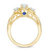 Thumbnail Image 2 of Vera Wang Love Collection 0.95 CT. T.W. Oval Diamond Three Stone Engagement Ring in 14K Gold