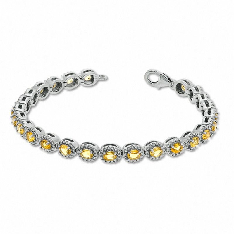 Rare yellow sapphire 925 Sterling Silver women's bracelet precious gem -  AliExpress
